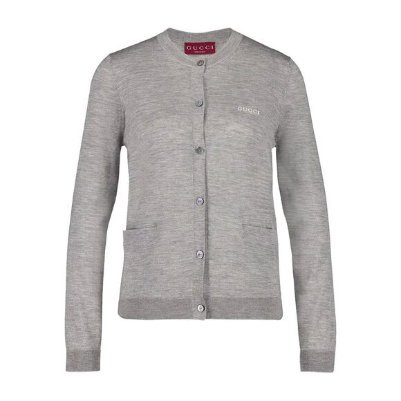 Gucci Grey Knitwear - Cardigans Women - Picture 1 of 4